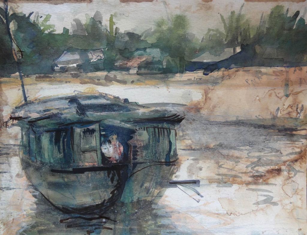 Lee Lee - watercolor from the Mekong Delta, Vietnam