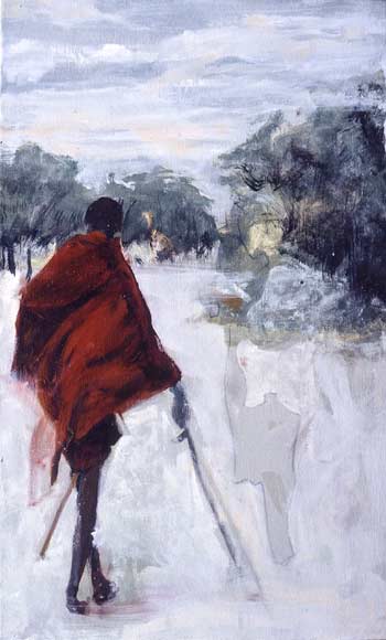 Lee Lee - oil painting from Kenya
Masai portrait - the warrior and the student